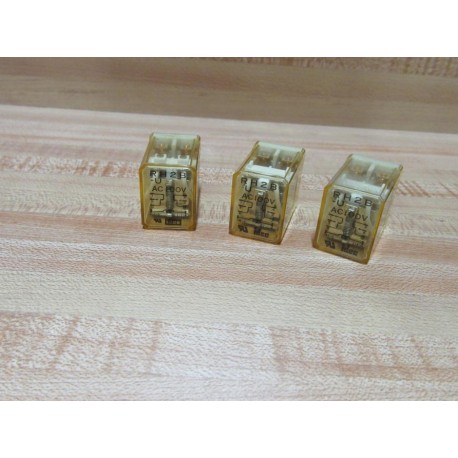 IDEC RH2B-U-AC100V Relay RH2BUAC100V (Pack of 3) - Used