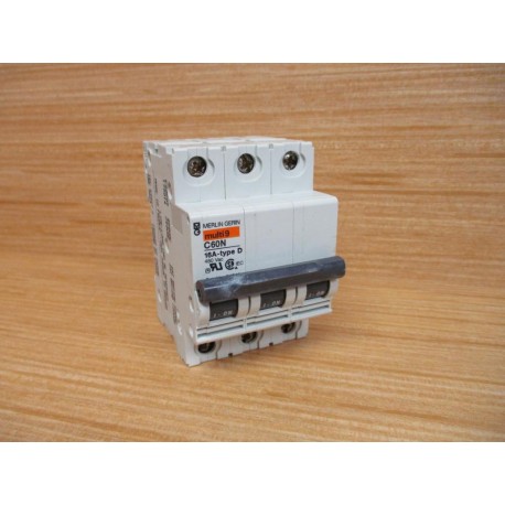 Merlin Gerin 24540 Square D Breaker 16A MG24540 Schneider WO DIN Clips - Used