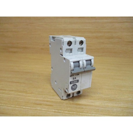 Allen Bradley 1492-CB2 G060 6A Circuit Breaker 1492CB2G060 - Used