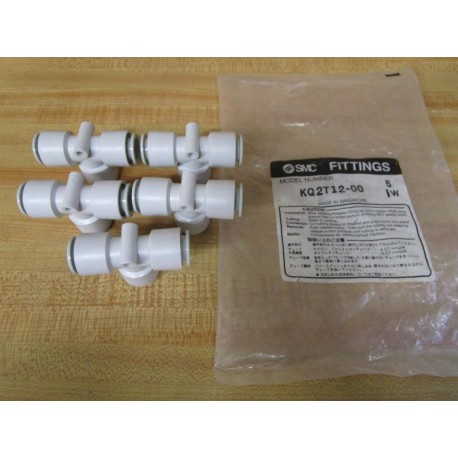 SMC KQ2T12-00 Union Tee Fitting KQ2T1200 (Pack of 5)