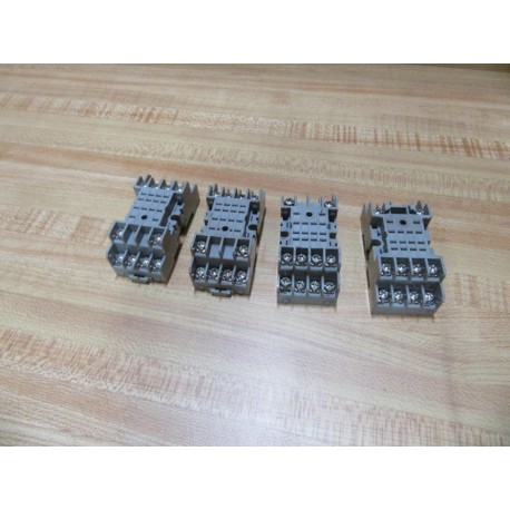 Square D 8501-NR45 Relay Socket 8501NR45 7 Amp 300V (Pack of 4) - Used