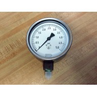 Noshok 40-200-5-PSI 4" Pressure Gauge 0-5 PSI 402005PSI - New No Box