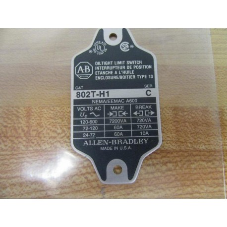 Allen Bradley 802T-H1 Limit Switch Cover Only