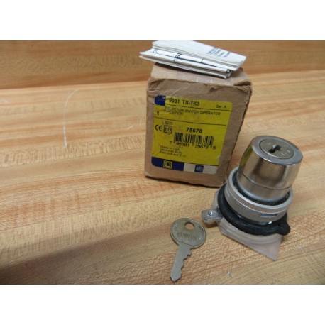 Square D 9001 TS-1K3 Telemecanique 2-Pos Selector Switch 75670