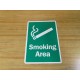 Generic Smoking Area 14" x 10" Metal Sign - New No Box