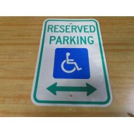 Brady Y78059 18" x 12" Reserved Parking Sign 6T436 - New No Box