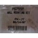 Parker PS755P Wall Mounting Kit PK-JT