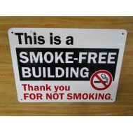 Generic SMOKE FREE BUILDING 10" X 14" Metal Sign - New No Box