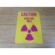 Brady 25277 Signmark CAUTION RADIATION AREA Sign - New No Box