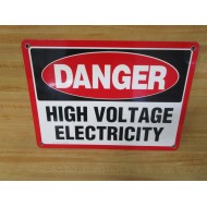 EMED 40635 Danger High Voltage Electricity Sign - New No Box