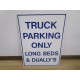 Generic TRUCK PARKING ONLY 24" x 18" Metal Sign - Used