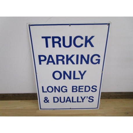 Generic TRUCK PARKING ONLY 24" x 18" Metal Sign - Used