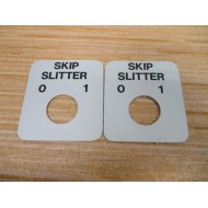 Generic BE074090-1 Skip Slitter Legend Plate (Pack of 2) - New No Box