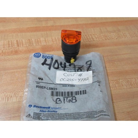 Allen Bradley 800EP-LSM25 Selector Switch 800EPLSM25