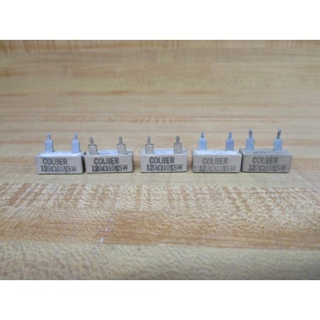 Colber 120Ω10%5W Resistor 120Ω 10% 5W (Pack of 5) - New No Box