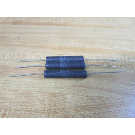 Dale RS-10 Resistor RS10 40KΩ1% (Pack of 3) - New No Box