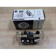 Allen Bradley 600-TOX5 Manual Motor Starter 600TOX5 Series B