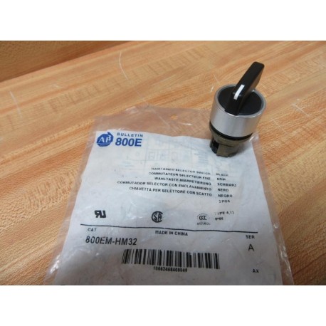 Allen Bradley 800EM-HM32 3-Pos Selector Switch 800EMHM32