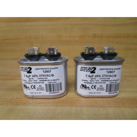 Mars 2 325P755H37A15A4ZM9 Capacitor 12907 (Pack of 2) - New No Box