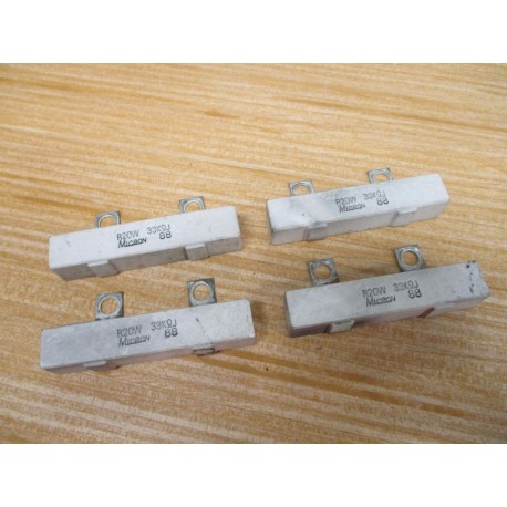 Fanuc R20W 33KΩJ Micron Resistor (Pack of 4) - Used