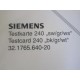 Siemens AX32.1765.640-20 Image Quatlity Test Card 240 32.1765.640-20