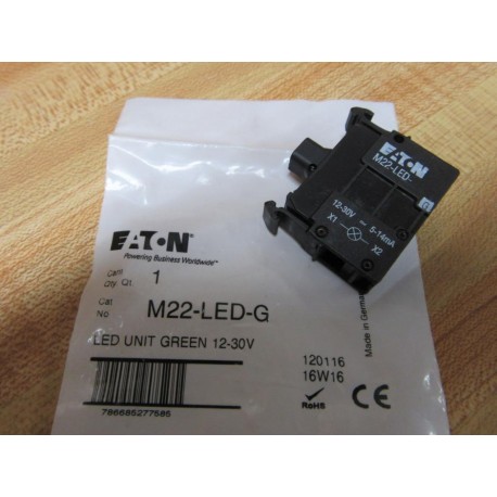 Eaton M22-LED-G Contact Block M22LEDG