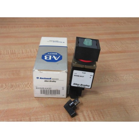 Allen Bradley 800MB-NX37 Selector Switch 800MBNX37 WBlack Knob
