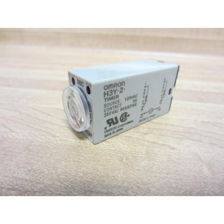 Omron H3Y-2-AC120-5S Timer 0-5 Seconds - New No Box