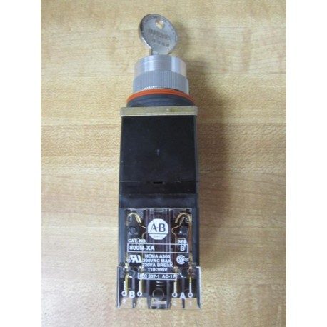 Allen Bradley 800MR-H32B Selector Switch 800MRH32B w Key - New No Box