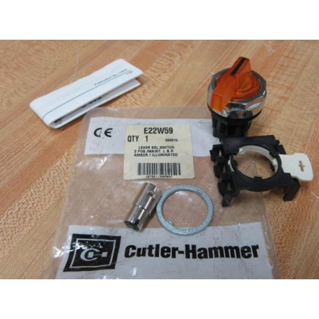 Cutler Hammer E22W59 2-Pos Lever Selector Switch