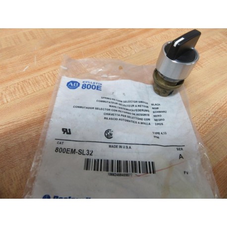 Allen Bradley 800EM-SL32 3-Pos Selector Switch 800EMSL32