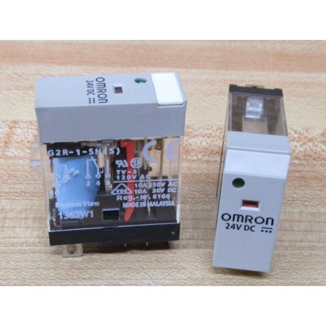 Omron G2R-1-SN(S) Relay G2R1SNS (Pack of 2) - New No Box