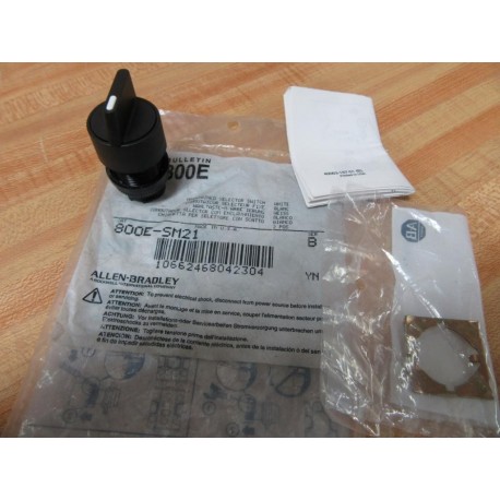 Allen Bradley 800E-SM21 2-Pos Selector Switch 800ESM21