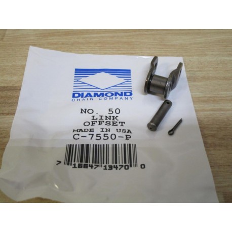 Diamond Chain C-7550-P No. 50 Offset Link C7550P