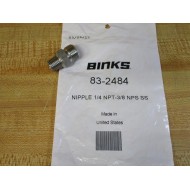 Binks 83-2484 Stainless Steel Nipple 832484