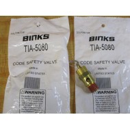 Devilbiss TIA-5080 ASME Code Safety Valve ST25 14 NPT (Pack of 2)