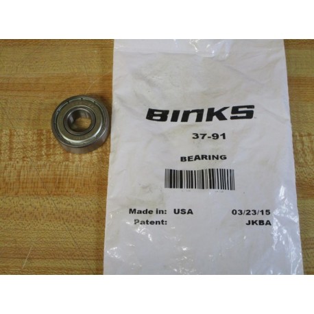 Binks 37-91 RB Tech Bearing 6201-ZZC3-8