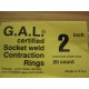 Gap-A-Let ZZ10404 Socket Weld Contraction Rings 2" (Pack of 20)