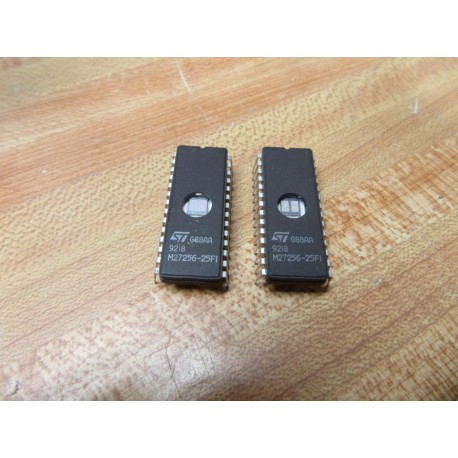 ST Micro M27256-25FI Integrated Circuit M2725625FI (Pack of 2) - New No Box