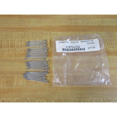 Numatics 518704-002 Socket Head Cap Screw 518704002 (Pack of 32)