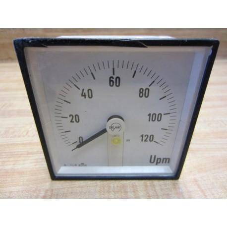 Circant 8067 Upm Meter Gauge 0-120 20V 0491 737.1 - Used