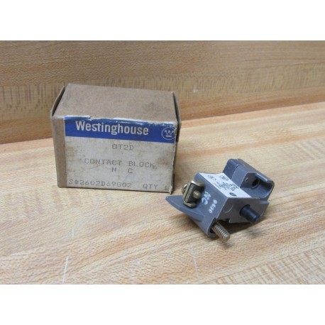 Westinghouse 0T2D Oil-Tite Contact Block NC OT2D (Pack of 2)