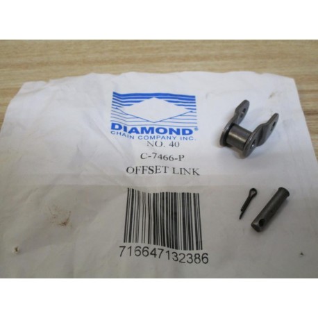 Diamond Chain C-7466-P No 40 Offset Link C7466P (Pack of 5)