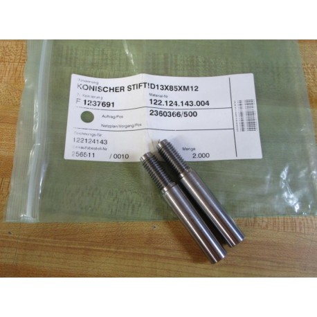 122.124.143.004 Tapered Pin 122124143 (Pack of 2)