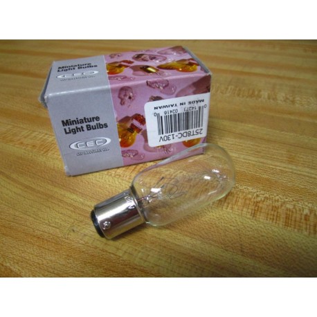 CEC 25T8DC-130V Miniature Light Bulb 25T8DC130V (Pack of 5)