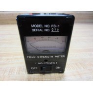 FS-1 Field Strength Meter (140-170 MHz) DC Microamperes - New No Box