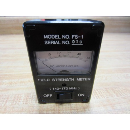 FS-1 Field Strength Meter (140-170 MHz) DC Microamperes - New No Box