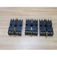 Omron P2CF-08 Relay Socket P2CF08 (Pack of 3) - New No Box