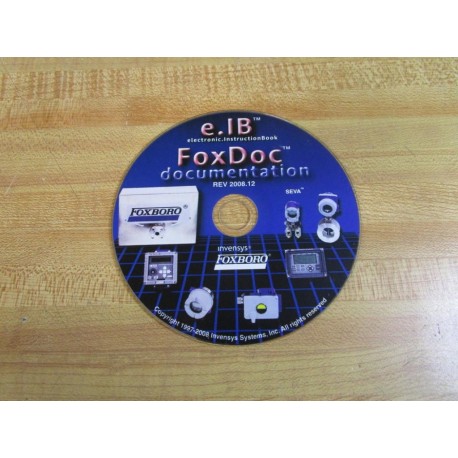 Invensys Systems 2008.12 Foxboro FoxDoc 200812 - Used