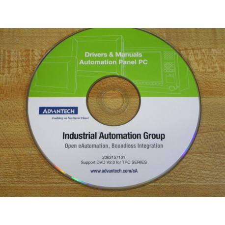 Advantech 2063157101 Drivers & Manuals Automation Panel PC DVD - Used